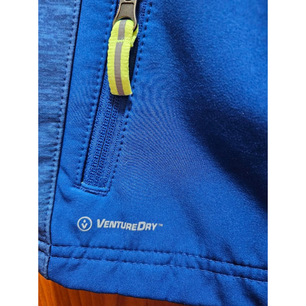 Boys Champion Jacket XS 4-5 Blue Lime Green - Picture 6 of 12